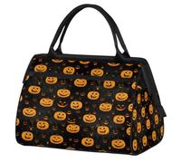 Borsone da viaggio per donne, uomini, bambini, ragazze, zucche di Halloween, fantasmi, fine settimana, pernottamento, borsone da 24 l, borsa da cabina per sport, palestra, yoga, Colore, (24L) UK,