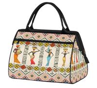 Borsone da viaggio per donne, uomini, bambini, ragazzi, ragazze, 24 l, borsa da fine settimana, borsa da palestra, viaggi, borsa da weekender, vintage, africana, etnica, Colore, XXL, Organizer per