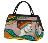 Borsone da viaggio per donne, uomini, bambini, ragazzi, ragazze, 24 l, borsa da fine settimana, borsa da palestra, viaggi, borsa da weekend, etnica, egiziana, da donna, Colore, XXL, Organizer per