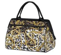 Borsone da viaggio per donne, uomini, bambini, ragazzi, ragazze, 24 l, borsa da fine settimana, borsa da palestra, viaggi, borsa da weekend, stampa leopardata, etnica, Colore, XXL, Organizer per borse