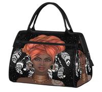 Borsone da viaggio per donne, uomini, bambini, ragazzi, ragazze, 24 l, borsa da fine settimana, borsa da palestra, viaggi, borsa da weekend, etnica africana, Colore, XXL, Organizer per borse