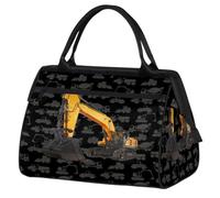 Borsone da viaggio per donne, uomini, bambini, ragazzi, ragazze, 24 l, borsa da fine settimana, borsa sportiva da viaggio, borsa da weekend, borsa da viaggio per progetto, escavatore per auto, Colore,