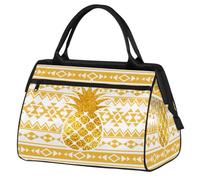Borsone da viaggio per donne, uomini, bambini, ragazzi, ragazze, 24 l, borsa da fine settimana, borsa sportiva, borsa da viaggio, borsa da weekend, arte etnica, ananas, Colore, XXL, Organizer per