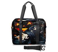 Borsone da viaggio per donne, uomini, ragazze e ragazzi, per Halloween, pipistrelli, fantasmi, teschio, 32 l, borsa grande da cabina per viaggi, sport, palestra, Colore, Grande, Organizer per borse