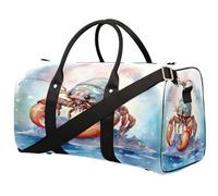 Borsone da viaggio per donne, uomini, ragazze, ragazzi, con animali, eremita, granchio, borsa da viaggio da 22,7 l, per sport, palestra, yoga, Colore, 22.7 L, Organizer per borse