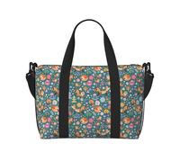 Borsone da viaggio per donne, volpi e uccelli nella foresta, borsa da viaggio, essenziale da viaggio, borsa da palestra per uomini e donne