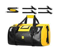 Borsone da viaggio per esterni, 40 l, impermeabile, resistente, da viaggio, da sella, borsone asciutto, borsone da viaggio, per nuoto, campeggio, viaggi, palestra, Giallo, Refer to description, Unisex