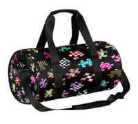 Borsone da viaggio per la notte, weekender, borse da palestra per donne e uomini | Borsa sportiva leggera da ballo, tasca con cerniera, borsa da viaggio per adolescenti - Puzzle colorato