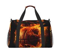 Borsone da viaggio per pallacanestro antincendio borsa da viaggio per palla sportiva da palestra borsa da weekend per uomini donne leggero bagaglio a mano per allenamento vacanza