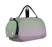Borsone da viaggio per ragazze con bandiera delle Isole Vergini Britanniche Borsone da viaggio Weekend Duffel Pernottamento Duffle Bag Carry on Duffel per ragazzi, Dinosauro Verde Lavanda Media