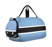 Borsone da viaggio per ragazze con bandiera delle Isole Vergini Britanniche Borsone da viaggio Weekend Duffel Pernottamento Duffle Bag Carry on Duffel per ragazzi, Bandiera del Botswana, classico