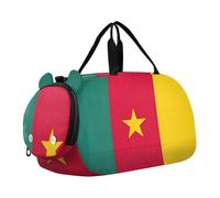 Borsone da viaggio per ragazze con bandiera delle Isole Vergini Britanniche Borsone da viaggio Weekend Duffel Pernottamento Duffle Bag Carry on Duffel per ragazzi, Bandiera nazionale del Camerun
