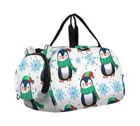Borsone da viaggio per ragazze con glitter rosa vibrante luccicante borse da viaggio per bambini borse da viaggio per bambini borse da viaggio per bambini sport borsa da viaggio ragazzo, Cute Penguins