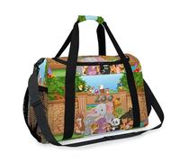 Borsone da viaggio per ragazze ragazzi donne uomini animali zoo borsa da viaggio borsa a tracolla borsa per viaggi sport palestra