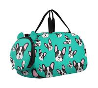 Borsone da viaggio per ragazzi borse da notte per bambini borsone da viaggio per ragazze tote per bambini borsa sportiva carino cartone animato gufo marrone nero, Simpatico cartone animato Bulldog