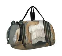 Borsone da viaggio per ragazzi Cavaliere arabo Delacroix Pittura Borse da notte Borse da viaggio per ragazze Borsone per scarpe da viaggio, Jean Auguste Dominique Ingres Valpin?su Bagnante, classico