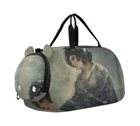 Borsone da viaggio per ragazzi Cavaliere arabo Delacroix Pittura Borse da notte Borse da viaggio per ragazze Borsone per scarpe da viaggio, Francisco Goya Milkmaid Bordeaux, classico