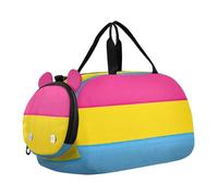 Borsone da viaggio per ragazzi Nonbinary Pride Bandiera della comunità Lgbt Simbolo Pernottamento Weekender Borsone da viaggio con tracolla, Bandiera Pansessuale Orgoglio, classico