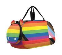 Borsone da viaggio per ragazzi Nonbinary Pride Bandiera della comunità Lgbt Simbolo Pernottamento Weekender Borsone da viaggio con tracolla, Pride Banner Lgbtq Rainbow Flag Month, classico