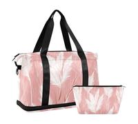 Borsone da viaggio per San Valentino, romantico, con cinghia regolabile, per allenamento, pieghevole, ideale per viaggi e weekend, colore: rosa, Lavanda romantica di San Valentino rosa, 1 size