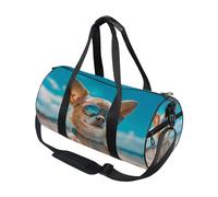 Borsone da viaggio per sport e palestra, con chihuahua, per uomo e donna, Cane Chihuahua., Taglia unica