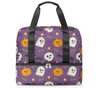 Borsone da viaggio per uomini, donne, ragazze e ragazzi, 21 l, borsa per il fine settimana separata per sport, palestra, viaggi, weekender, Happy Halloween Holiday, Colore, 21L, Borsone da viaggio