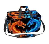 Borsone da viaggio per uomini e donne, impermeabile, per la palestra, per la notte, per bici da cross, Multicolore 10, One Size, Art Deco