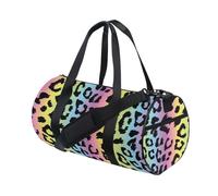 Borsone da viaggio per uomini e donne, leopardo arcobaleno colori grande viaggio pernottamento borsone unisex ad alta capacità grande bagaglio sportivo borsa da palestra, Leopardo 51, Misura unica