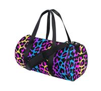 Borsone da viaggio per uomini e donne, stampa leopardata ghepardo neon sfumato grande viaggio pernottamento borsone unisex grande bagaglio sportivo borsa da palestra, Leopardo 52, Misura unica
