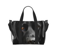 Borsone da viaggio per uomo borsa da palestra, borsa nera per cani con tracolla, grande borsa da palestra per donne, borsa da viaggio per la notte, borsa pieghevole per aeroplano