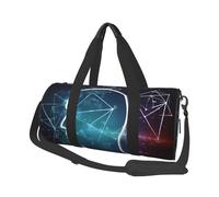 Borsone da viaggio per uomo e donna, con scomparto per scarpe, grande capacità, borsa per la notte, formule, teoria, lezione di matematica, borsa da palestra, per viaggi, yoga, Nero , Taglia unica