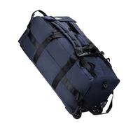 Borsone da viaggio pieghevole 80 litri con ruote, resistente all'acqua, 31", tracolla per il weekend di ginnastica fuori porta(Blue)