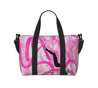 Borsone da viaggio pieghevole con stampa da uomo karate, borsa sportiva da palestra, borsa da weekend all'aperto, borsa a tracolla per aria, borsa da viaggio, fitness, brevi pause per donne e uomini