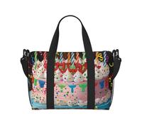 Borsone da viaggio pieghevole con stampa da uomo karate, borsa sportiva da palestra, borsa da weekend all'aperto, borsa a tracolla per aria, borsa da viaggio, fitness, brevi pause per donne e uomini