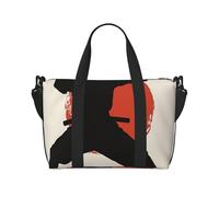 Borsone da viaggio pieghevole con stampa da uomo karate, borsa sportiva da palestra, borsa da weekend all'aperto, borsa a tracolla per aria, borsa da viaggio, fitness, brevi pause per donne e uomini