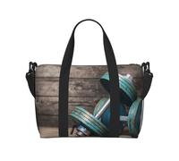 Borsone da viaggio pieghevole con stampa di luna e stelle notturne, borsa da viaggio, borsa da viaggio pieghevole, borsa da viaggio per il fine settimana, per donne e uomini, Manubri modulari, One