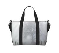 Borsone da viaggio pieghevole con stampa di luna e stelle notturne, borsa da viaggio, borsa da viaggio pieghevole, borsa da viaggio per il fine settimana, per donne e uomini, Farmhouse., One Size