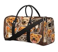 Borsone da viaggio pieghevole con testa grande per cani e gatti, impermeabile, per sport, palestra, con spallacci