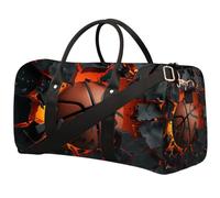 Borsone da viaggio pieghevole da basket esplosivo 3D impermeabile borsa da palestra sportiva con spallacci
