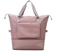 Borsone da viaggio pieghevole di grande capacità, leggero, impermeabile, organizer per trucchi con cinghia fissa, per donne e ragazze