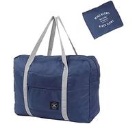 Borsone da viaggio pieghevole per bagagli, sport, palestra, nylon, resistente all'acqua, multiuso, per organizer per vestiti (blu), Blu