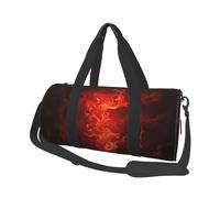 Borsone da viaggio Red Tree Weekender Borse per le donne Borse da viaggio di grande capacità Borse da viaggio pieghevoli Borse da viaggio Borsa da palestra leggera per viaggio/regalo, Fiamma rossa.,