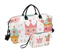 Borsone da viaggio, Royal Crown, borsa da palestra con borsa portaoggetti, borsa per la notte, per uomini e donne, viaggi, sport, yoga, Multicolore, Taglia unica