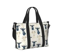 Borsone da viaggio semplice con stampa di capre per donne, articolo personale durante la notte, weekender, sport, borsa da palestra per uomini e donne