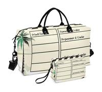 Borsone da viaggio, Storyboard, borsa da palestra in riva al mare, con borsa portaoggetti, borsa per la notte, per uomini e donne, viaggi, sport, yoga, Multicolore, Taglia unica