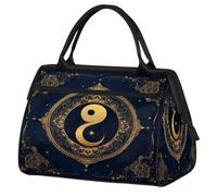Borsone da viaggio Tai Chi Art per donne, uomini, bambini, ragazzi, ragazze, weekend, pernottamento, borsone da 24 l, borsa da cabina per sport, palestra, yoga, Colore, Grande, Organizer per borse