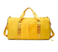 Borsone da viaggio uomo Borsa da viaggio di grande capacità con separazione tra asciutto e bagnato for viaggi piacere, fitness, nuoto, yoga sport transfrontalieri Porta abiti da viaggio(Yellow)