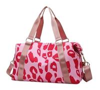 Borsone da viaggio uomo Borsa da viaggio donna a tracolla grande multifunzionale for ragazze capacità fitness for riporre lo sport Porta abiti da viaggio(Pink)