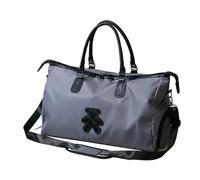 Borsone da viaggio uomo Borsa sportiva da donna, borsa viaggio, weekend impermeabile, valigie, borse, bagagli, yoga, a tracolla con for scarpe Porta abiti da viaggio(Grey)