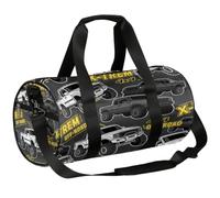 Borsone da viaggio Weekender per la notte da palestra per donne e uomini | Borsa sportiva leggera da ballo, tasca con cerniera, per adolescenti - Monster Car Truck